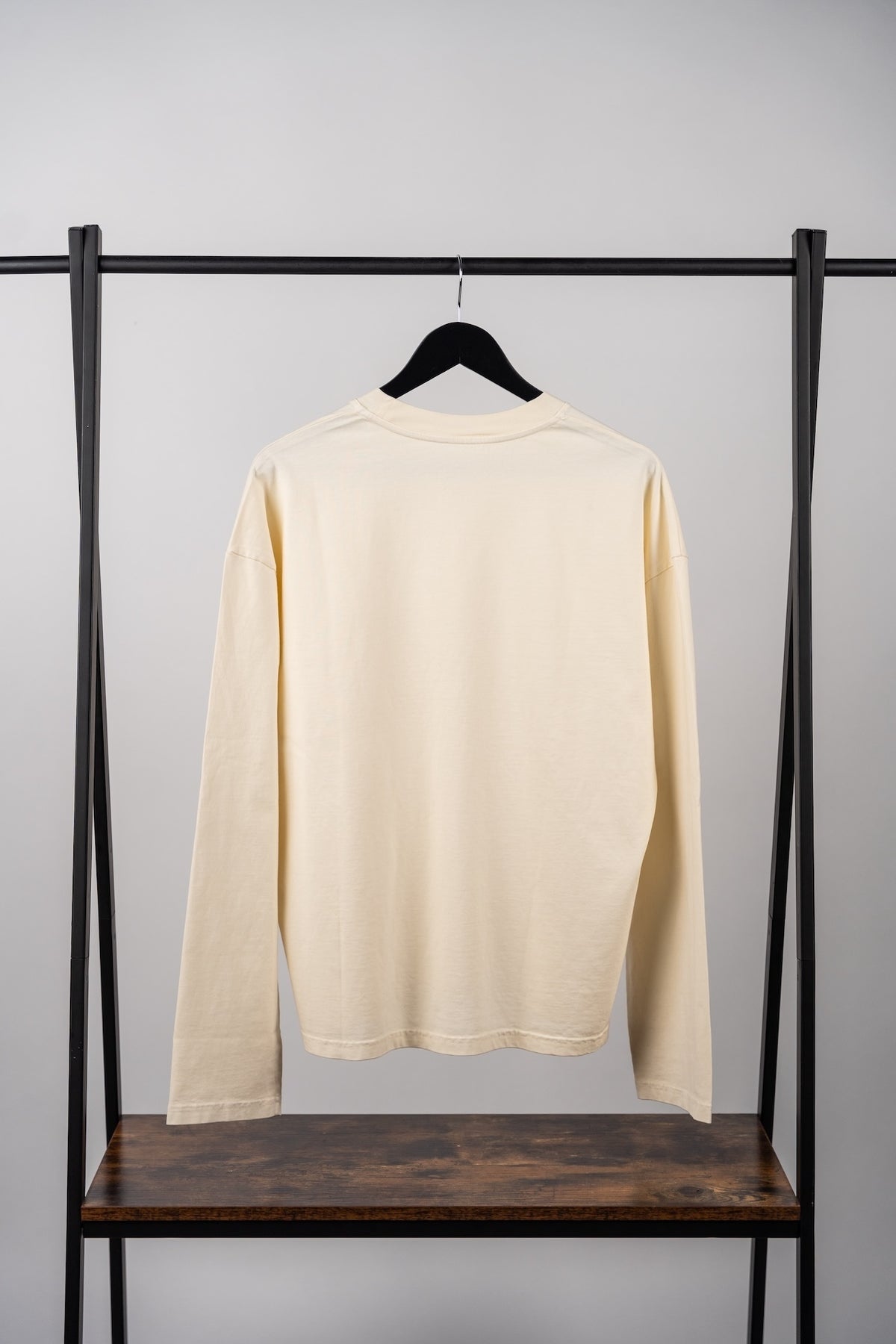 Long-Sleeve Crew Neck Boxy Cropped