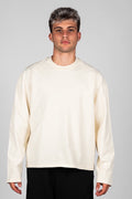 Long-Sleeve Crew Neck Boxy Cropped